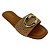 (Ue2663) Rasteira Slide Maxi Fivela Metalizada Ambar - Imagem 4