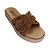 (Zx2594) Flatform Tira Cristais  Amendoa - Imagem 4