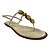 (V218) Rasteira Pedrarias Tira Ajustável Off White - Imagem 2