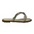 (90695) Rasteira Slide Com Tiras De Strass Entrelaçadas  Off White - Imagem 1