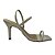 (6797P-19167P-6) Sandália Salto Fino Com Tiras E Bico Quadrado Off White - Imagem 1