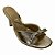 (7152A-21152)Tamanco Salto Fino Com Laço Iron Ouro - Imagem 4