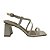 (8148-74031) Sandália Salto Geométrico Off White - Imagem 1