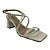 (8148-74031) Sandália Salto Geométrico Off White - Imagem 2