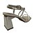 (8148-74031) Sandália Salto Geométrico Off White - Imagem 3