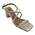 (8148-74031) Sandália Salto Geométrico Off White - Imagem 4