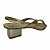 (8457-93895) Sandália Salto Bloco Baixo Com Tiras Assimétricas Ouro Light - Imagem 3