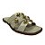 (951795) Rasteira Slide Com Tiras Cruzadas E Aplicações Florais Off White - Imagem 2