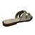 (951795) Rasteira Slide Com Tiras Cruzadas E Aplicações Florais Off White - Imagem 3