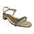 (1698St5) Sandália Tira Strass Fecho Circular  Off White - Imagem 2