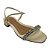 (1698St5) Sandália Tira Strass Fecho Circular  Off White - Imagem 4