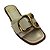 (952131) Rasteira Slide Fivela Imponente Aplicações Resina Off White - Imagem 4