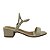 (687313968) Sandália Com Salto Bloco Médio Off White - Imagem 1