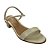 (687313968) Sandália Com Salto Bloco Médio Off White - Imagem 4