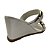 (8514-93574) Tamanco Salto Anabela Com Tiras De Fivela Off White - Imagem 3
