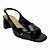 (1313-62460) Sandália Salto Bloco Slingback Preto - Imagem 2