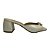 (1313-62491) Tamanco Salto Bloco Laço Off White - Imagem 1