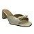 (1313-62491) Tamanco Salto Bloco Laço Off White - Imagem 2