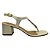 (1147-62482) Sandália Salto Bloco Tira T Off White - Imagem 1