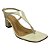 (1147-62482) Sandália Salto Bloco Tira T Off White - Imagem 2