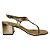 (1147-62482) Sandália Salto Bloco Tira T Iron Ouro - Imagem 1