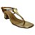 (1147-62482) Sandália Salto Bloco Tira T Iron Ouro - Imagem 2