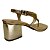 (1147-62482) Sandália Salto Bloco Tira T Iron Ouro - Imagem 3