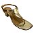 (1147-62482) Sandália Salto Bloco Tira T Iron Ouro - Imagem 4