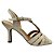(1306-62503) Sandália Salto Fino Tiras Transpassadas Off White - Imagem 1