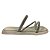 (Kb2651) Flatform Tiras Finas Aplicações Strass Off White - Imagem 1