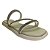 (Kb2651) Flatform Tiras Finas Aplicações Strass Off White - Imagem 2