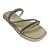 (Kb2651) Flatform Tiras Finas Aplicações Strass Off White - Imagem 4