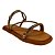 (Kb2650) Flatform Tiras Aplicações Strass Caramelo - Imagem 2