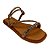 (Kb2650) Flatform Tiras Aplicações Strass Caramelo - Imagem 4