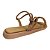 (Kb2650) Flatform Tiras Aplicações Strass Amendoa - Imagem 3