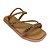 (Kb2650) Flatform Tiras Aplicações Strass Amendoa - Imagem 4