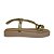 (Zx2723) Flatform Prática Calce Fácil Com Tiras Em X E Design Elegante  Ouro Light - Imagem 1