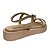 (Zx2723) Flatform Prática Calce Fácil Com Tiras Em X E Design Elegante  Ouro Light - Imagem 3