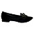 (8117-16527) Sapatilha Bico Fino Entrelaço Detalhe Metálico Preto - Imagem 1