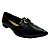 (8117-16527) Sapatilha Bico Fino Entrelaço Detalhe Metálico Preto - Imagem 2