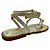 (4405Zb) Sandália Rasteira Aplicações Búzios Metálicos Off White - Imagem 3