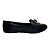 (8263-16492) Mocassim Prático Calce Fácil Com Argola Metalizada E Design Elegante Preto - Imagem 1