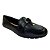 (8263-16492) Mocassim Prático Calce Fácil Com Argola Metalizada E Design Elegante Preto - Imagem 2