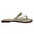 (292Je) Rasteira Prática Calce Fácil Com Tira Em V E Detalhe Elegante Off White - Imagem 1