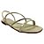 (673011454) Rasteira Tiras Assimétricas Detalhe Strass Off White - Imagem 2