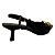 (5081-10485) Scarpin Slingback Fivela Metalizada Preto - Imagem 3