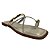 (952164) Rasteira Tiras Finas Cruzadas E Apliques Metalizados  Off White - Imagem 2