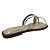 (952164) Rasteira Tiras Finas Cruzadas E Apliques Metalizados  Off White - Imagem 3