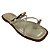 (952164) Rasteira Tiras Finas Cruzadas E Apliques Metalizados  Off White - Imagem 4