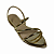 (7181A-21448) Rasteira Tiras Cruzadas Ouro Light - Imagem 4